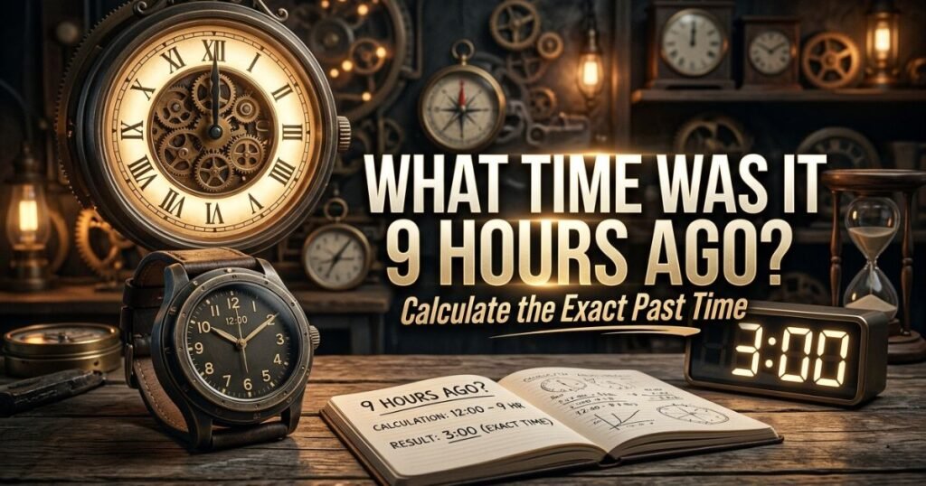 What Time Was It 9 Hours Ago? Calculate the Exact Past Time
